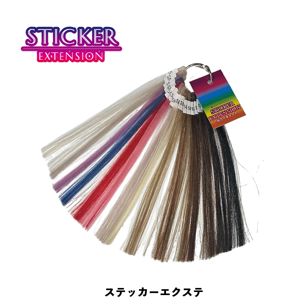 ステッカーエクステンションヘアカラーチャート