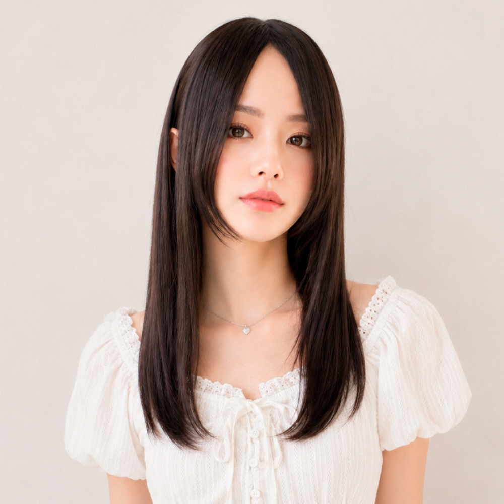 50cm人毛ストレートロング